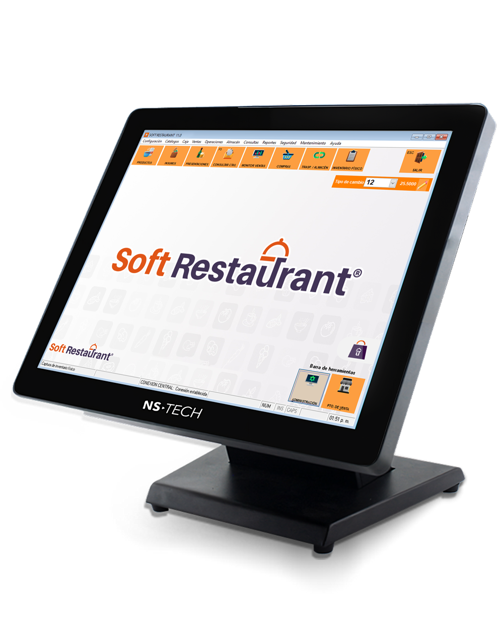 Terminal punto de venta con Soft Restaurant